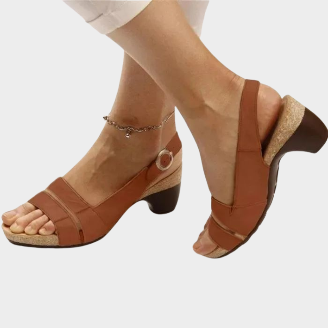 Women's Chunky Heel Sandals – Comfortable Fit – Open Toe – Casual & Stylish Design – Multiple Colours