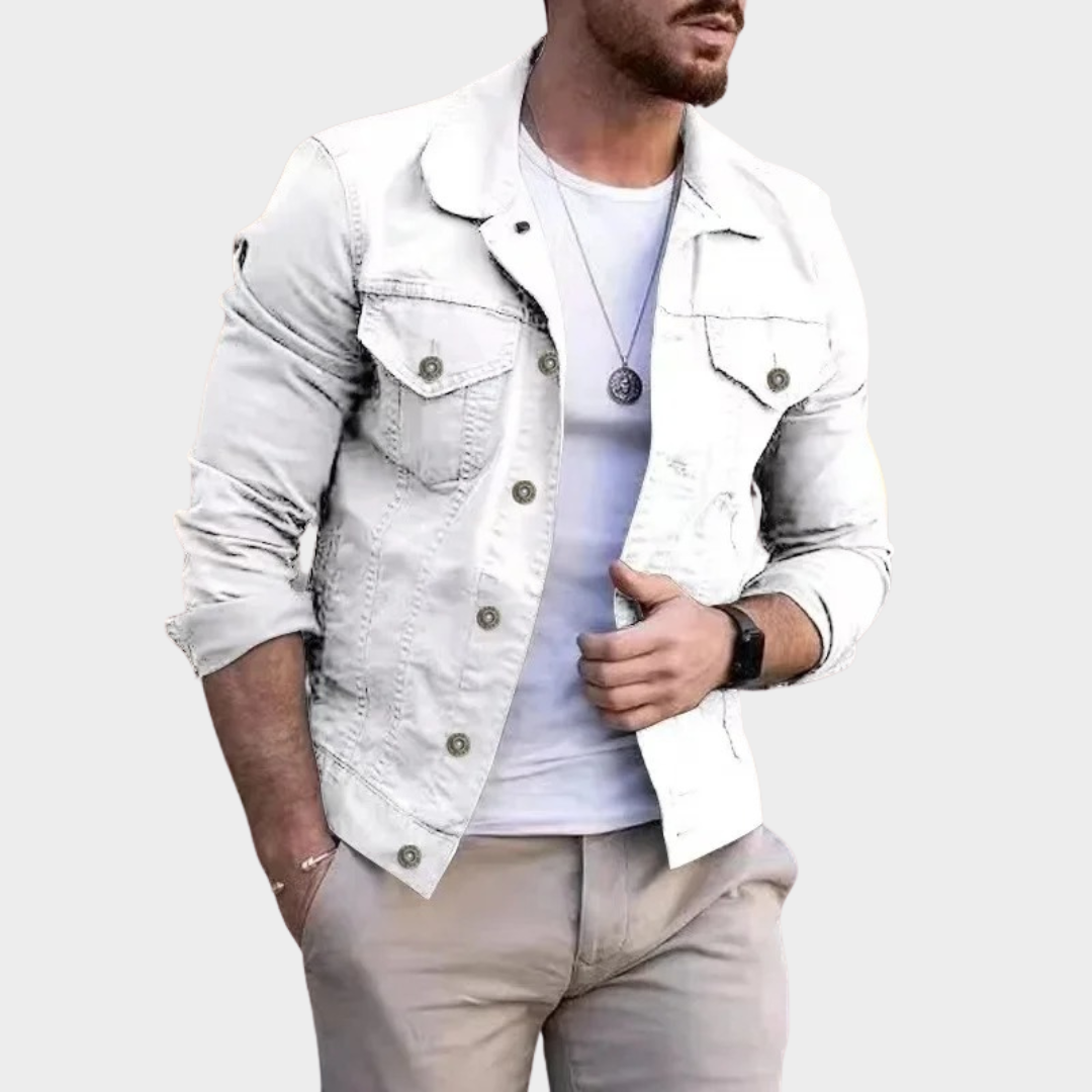 Modern Fit Men's Cardigan Jacket – Slim Fit Outerwear – Open Collar – Lightweight Casual Coat – Multiple Colours
