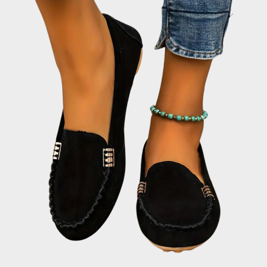 Women's Flat Loafers – Soft Round-Toe – Non-Slip – Casual Comfort – Multiple Colours
