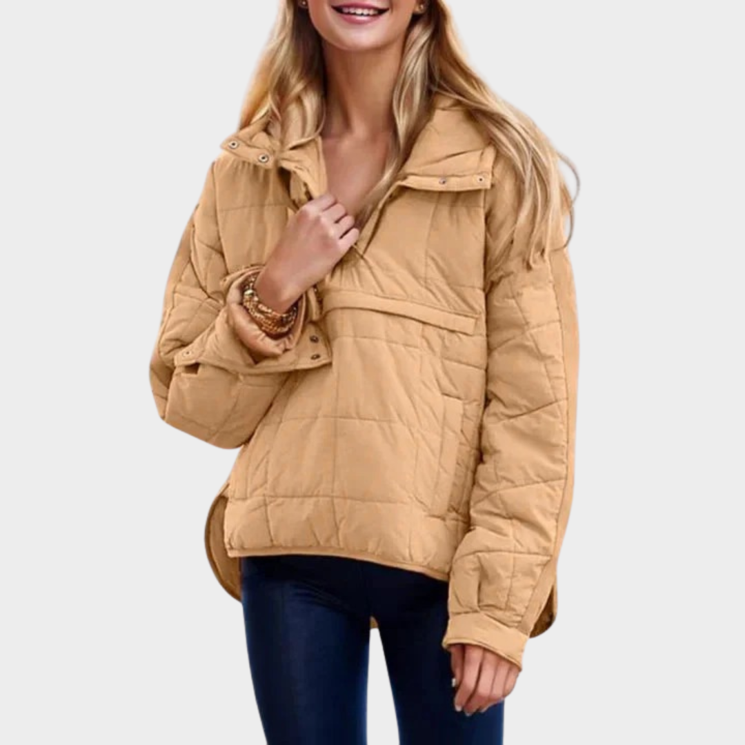 Women’s Hooded Pullover Jacket – Waterproof Oversized Fit with Stylish Design – Multiple Colours