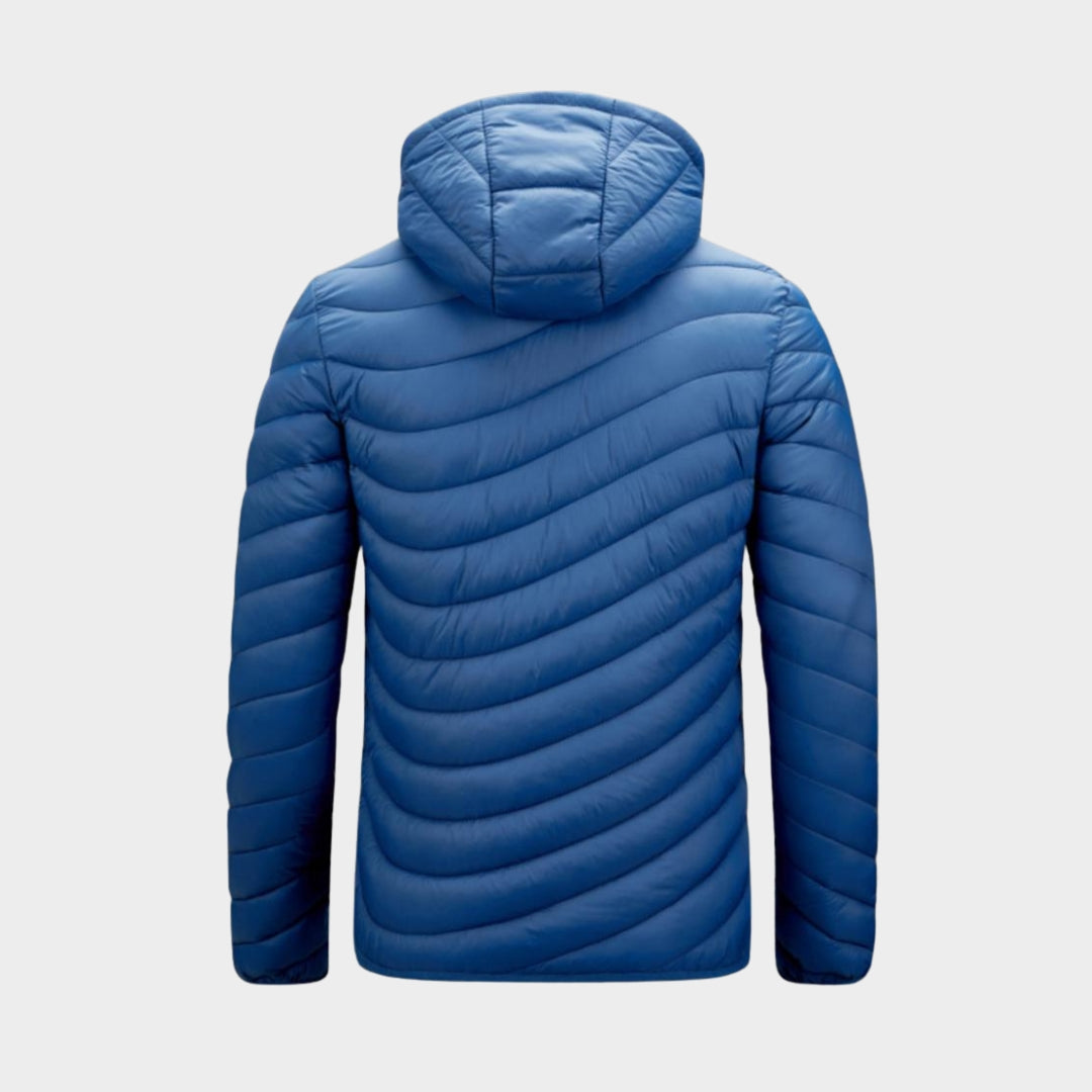 Men's Hooded Waterproof Parka Coat - Warm Casual Autumn Winter Outerwear with Detachable Hat, Army Green, Black, and More
