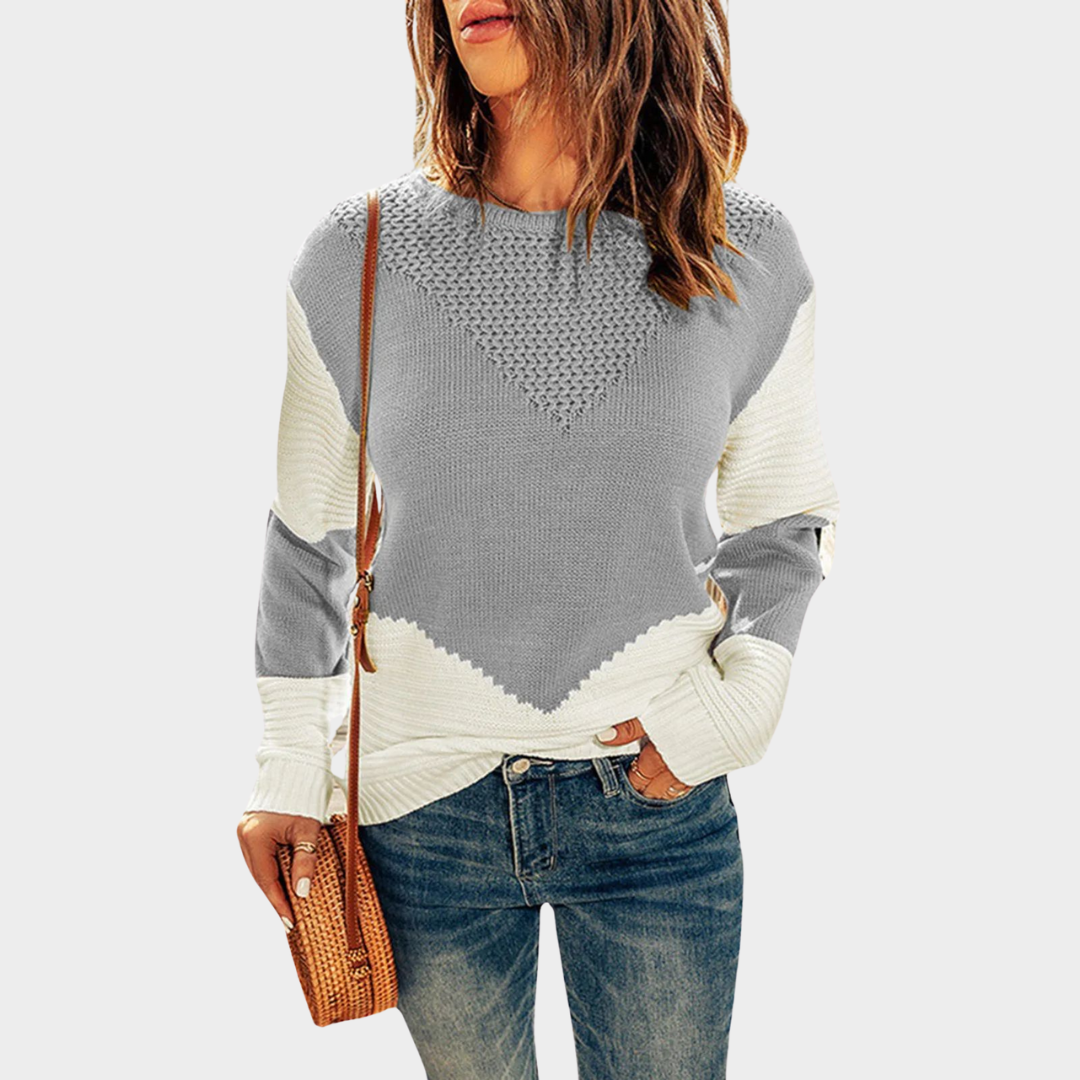 Women's Plush Knit Pullover – Crewneck – Soft & Comfortable – Long Sleeve – Casual Fit – Multiple Colours
