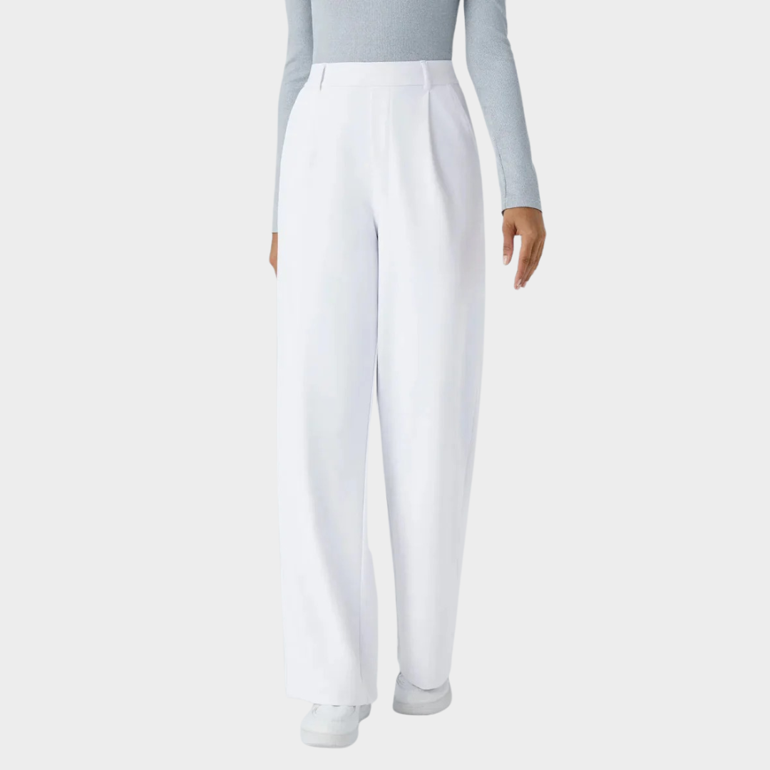 Women Casual Straight Leg Trousers – Loose Fit Outdoor Sports Pants – Pocket Design Slim Style – Multiple Colours