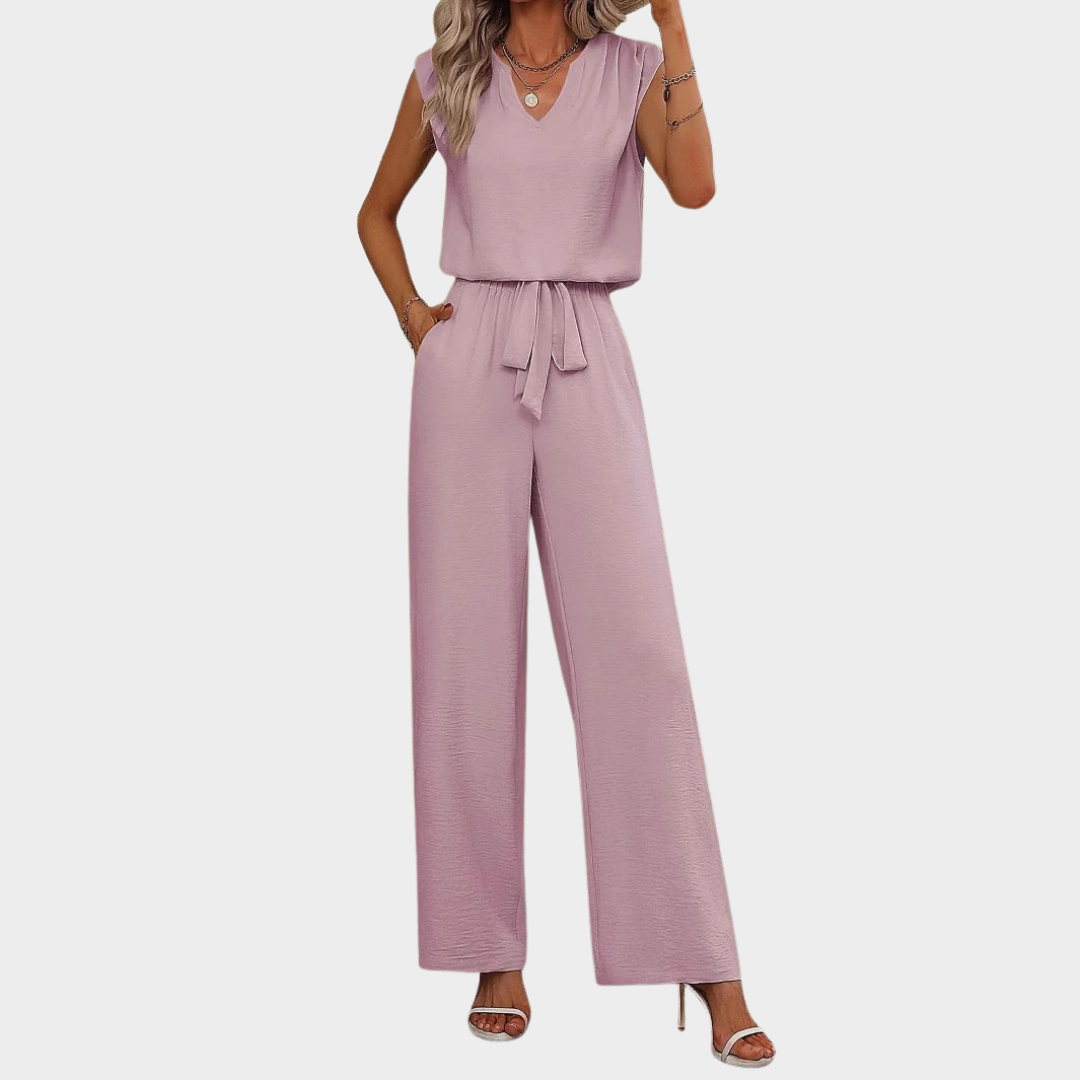 Women’s Two-Piece Set – Sleeveless Top and Trousers – Relaxed Fit – Adjustable Waist – Lightweight Material – Multiple Colours