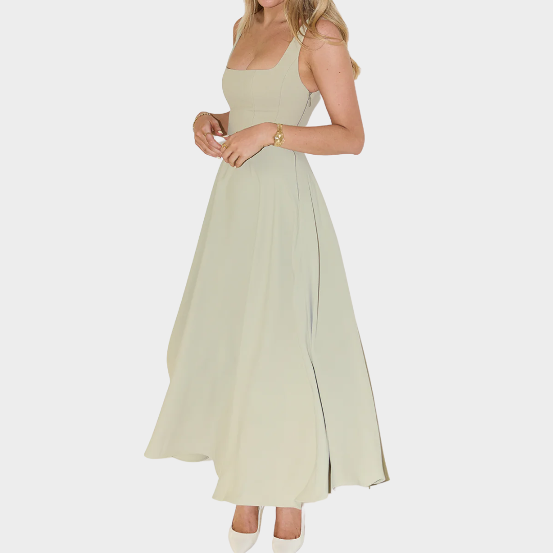 Women’s Midi Dress – Flattering Fit with Cinched Waist – Lightweight Fabric – Feminine Silhouette for Casual to Formal Wear – Multiple Colours