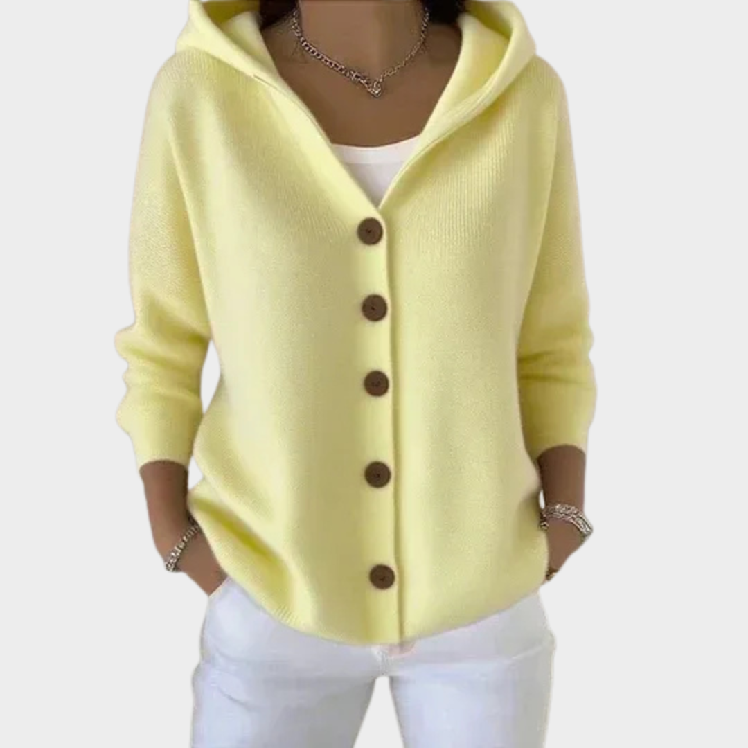 Women Soft Knit Cardigan – Lightweight Long Sleeve Versatile Layering Piece – Gentle Comfort – Multiple Colours