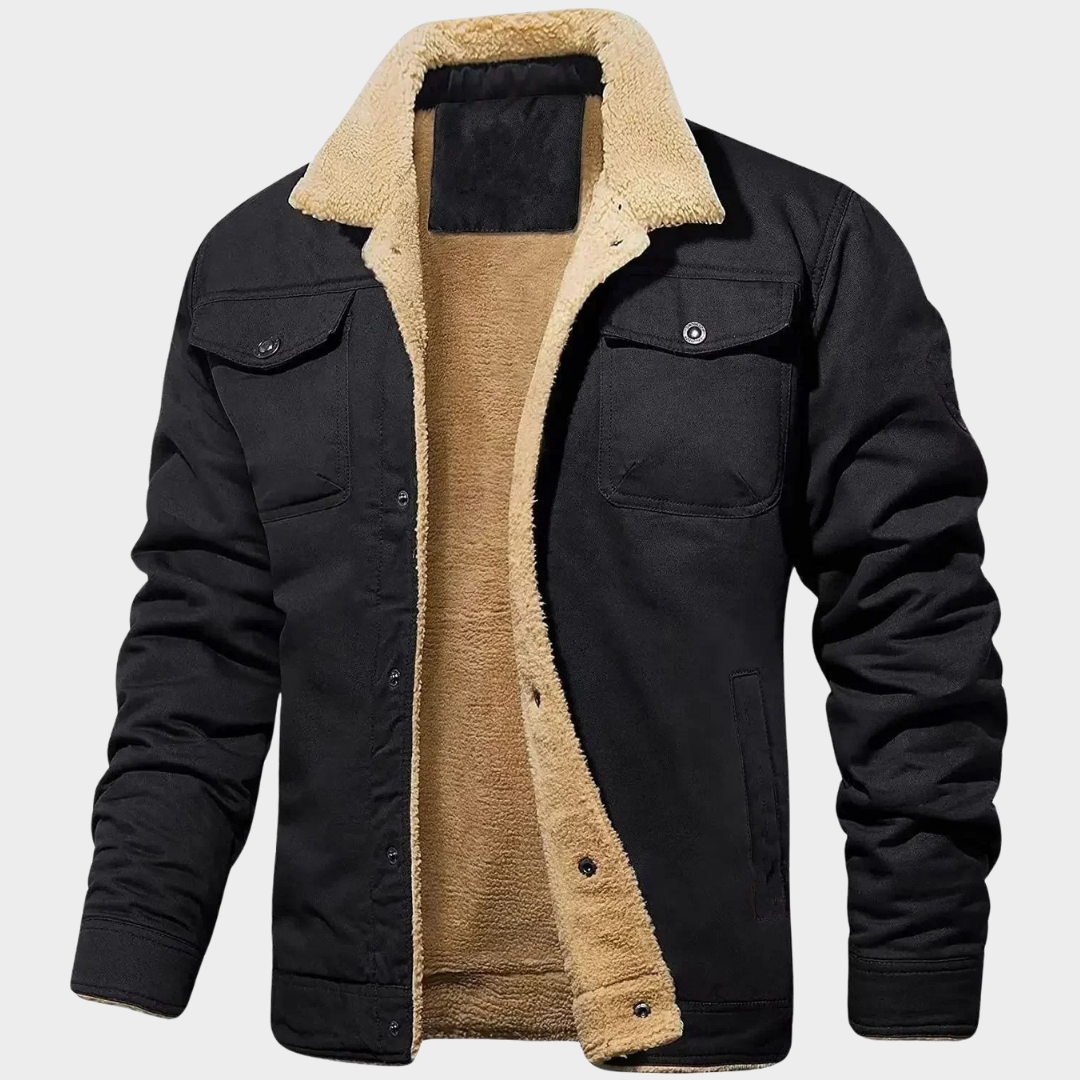 Men’s Jacket – Casual Style – Warm Fleece – Button Closure – Smart & Versatile – Multiple Colours