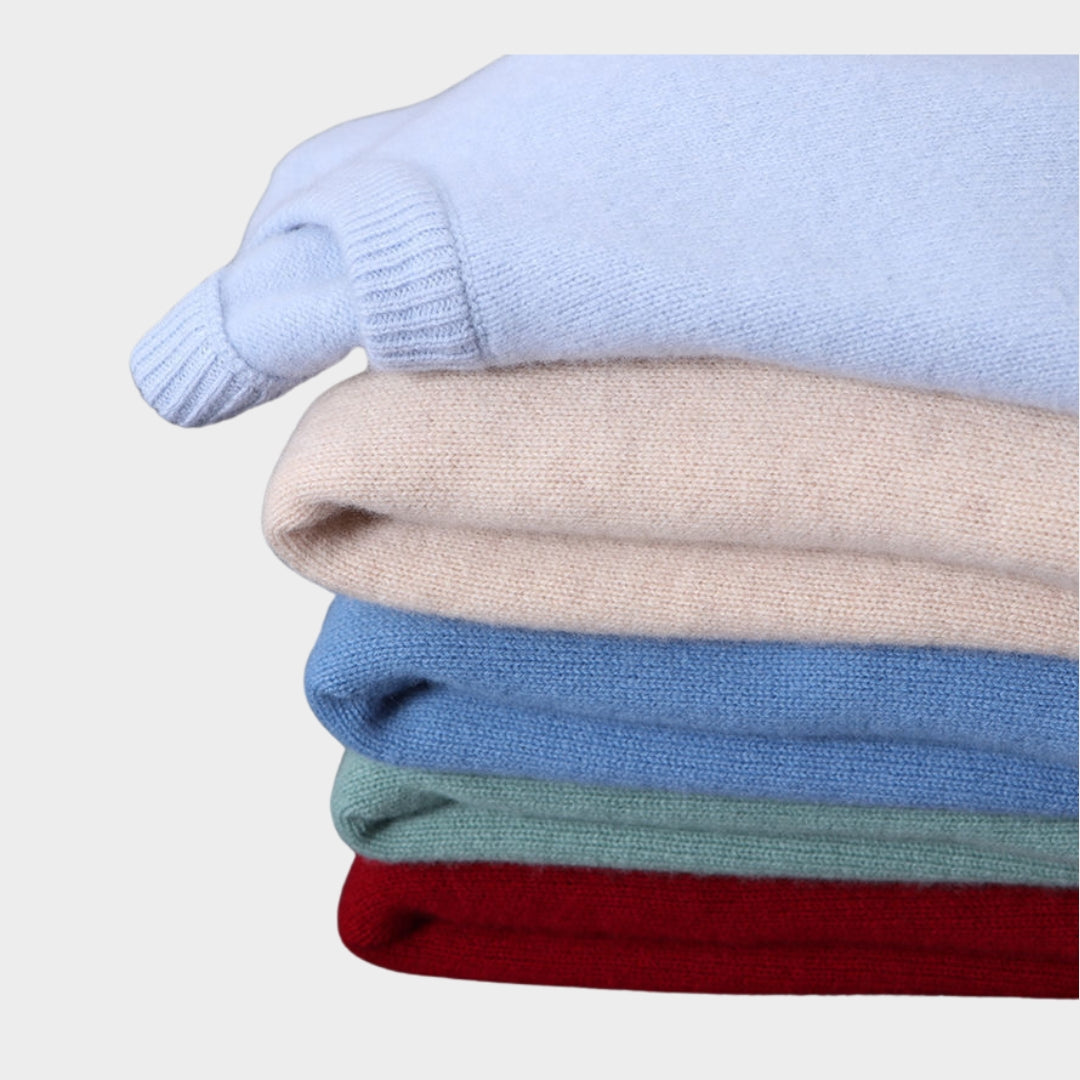 Men's Cashmere Sweater – Soft Warm Oversized O-neck Knitted Pullover