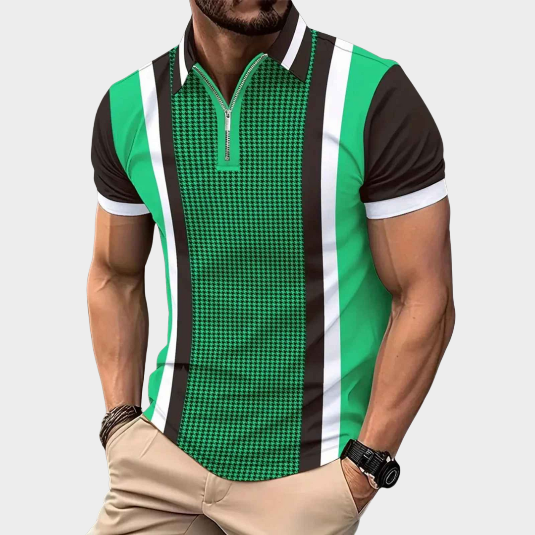 Men's Short Sleeve Shirt – Button Down Lapel Style with Casual Solid Fit – Multiple Colours
