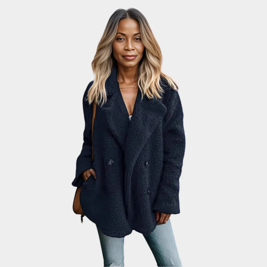 Women’s Fluffy Teddy Coat – Warm Artificial Fleece, Winter Jacket, Cozy Fit, Multiple Colors