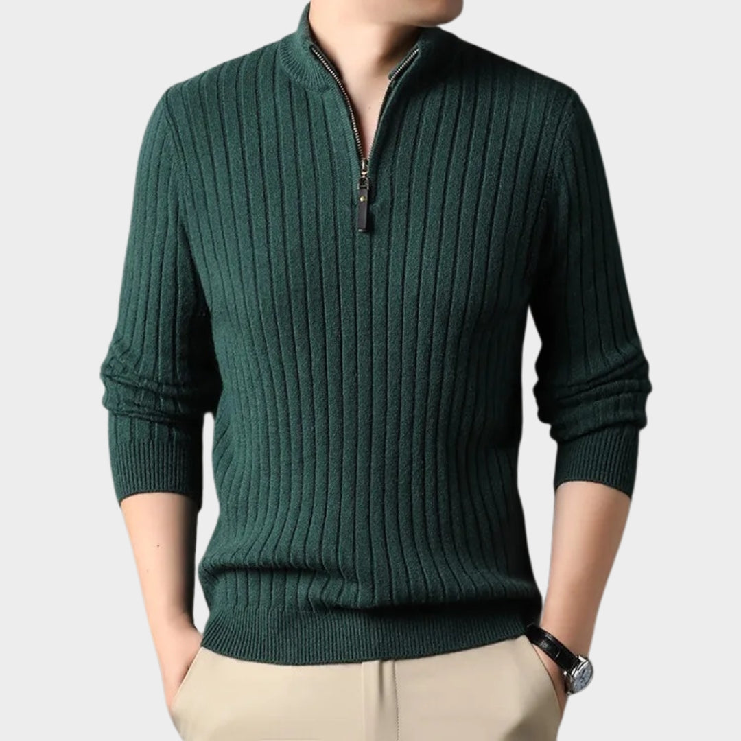 Winter Men's Slim Fit Turtleneck Sweater – Casual Knitted Tops in Beige, Black, and More