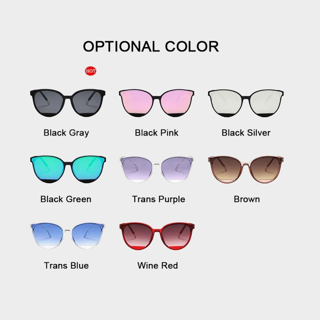 Women's Vintage Metal Mirror Sunglasses – Classic UV400 Sun Glasses, Multiple Colors