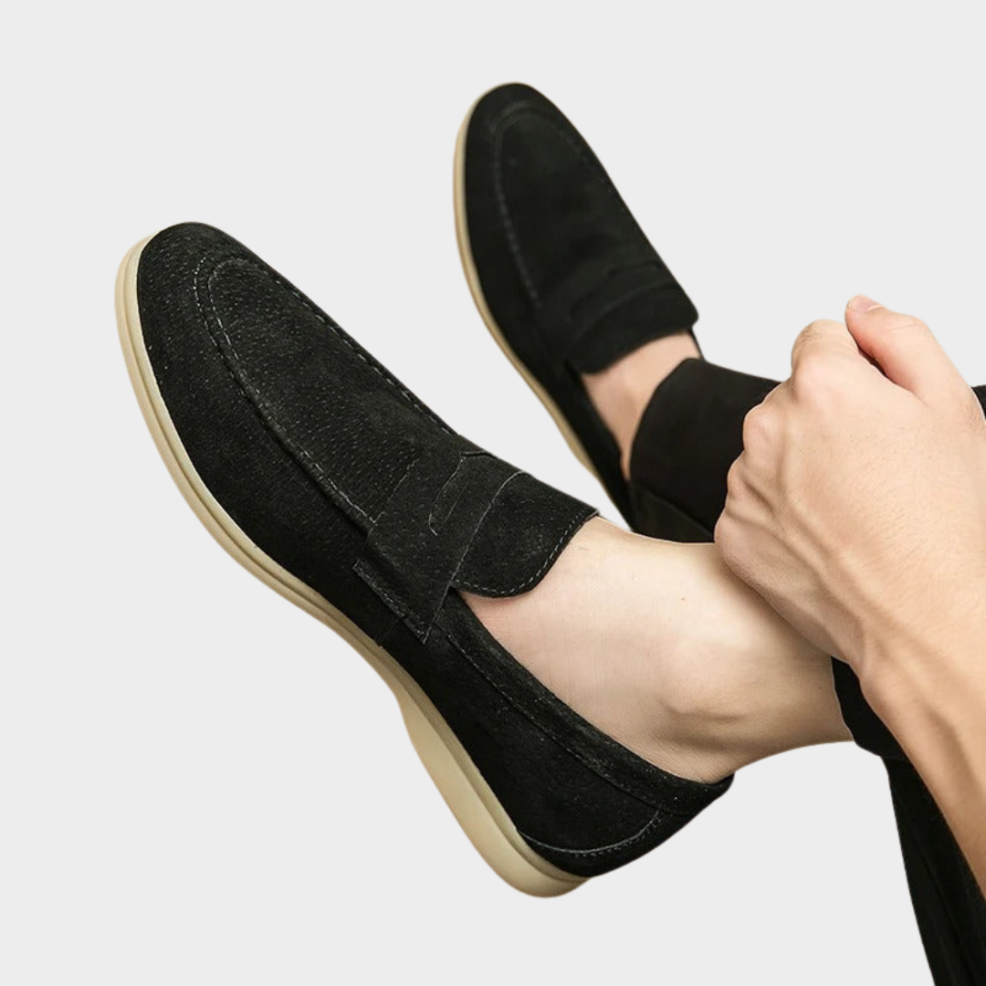 Men’s Genuine Leather Loafers – Business & Casual Shoes – Lightweight Driving Moccasins – Multiple Colours