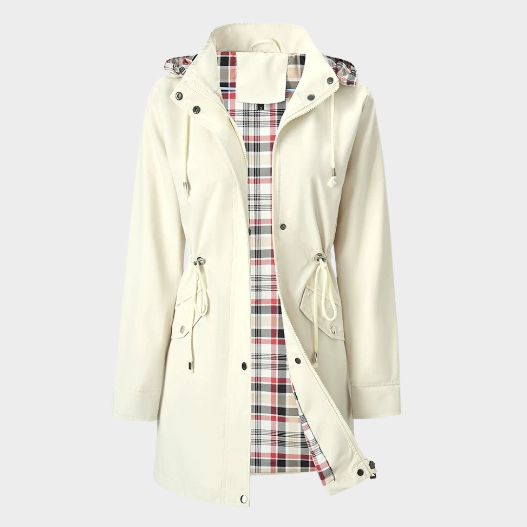 Women’s Hooded Long Trench Coat – Oversized Loose Fit Windbreaker with Rainproof Design – Multiple Colours