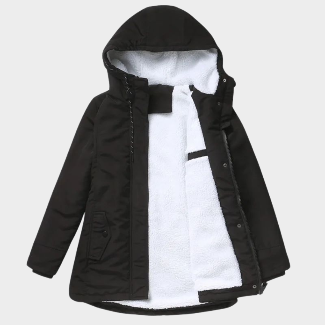 Women’s Parka Coat – Hooded Windproof Design – Thick Plush Lining – Warm & Durable – Multiple Colours