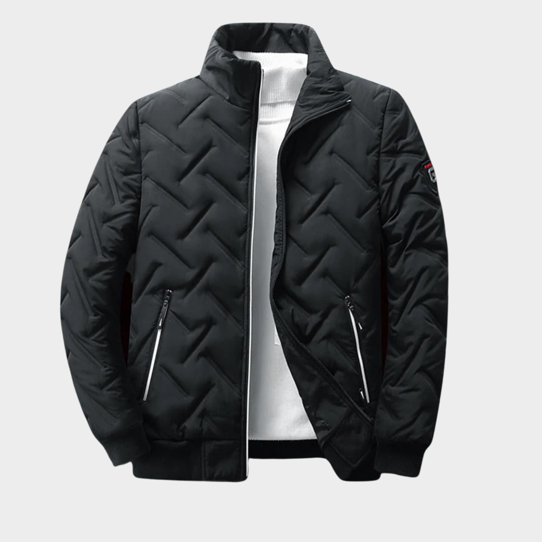 Men's Cotton Padded Jacket - Warm Casual Coat - Zip-Up - Multiple Colours