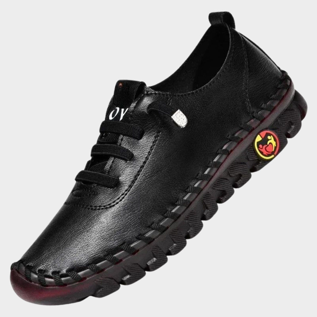 Women's Platform Sneakers - PU Leather - Lace-Up - Slip-On Comfort - Multiple Colours