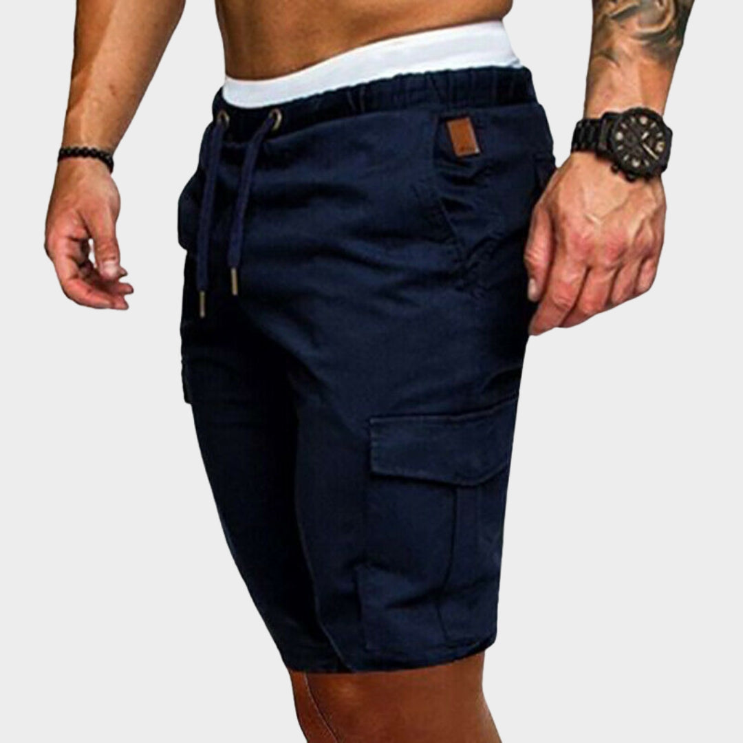 Men - Cargo Shorts - Stretch Fabric - Multiple Pockets - Adjustable Waist - Multiple Colours