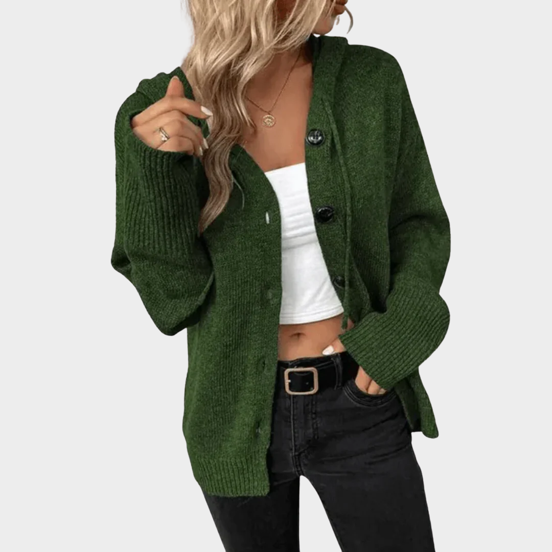 Women's Casual Long Sleeve Hoodie Jacket – Full Length Zip Front Polyester – Multiple Colours