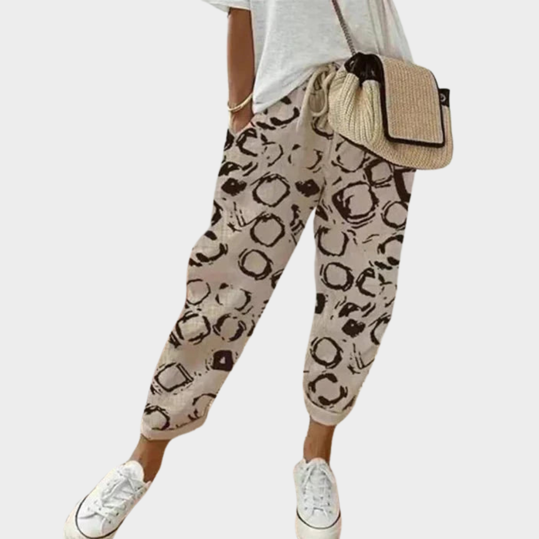 Women's Cotton Linen Pants – High Waist – Loose Casual Trousers – Multiple Colours