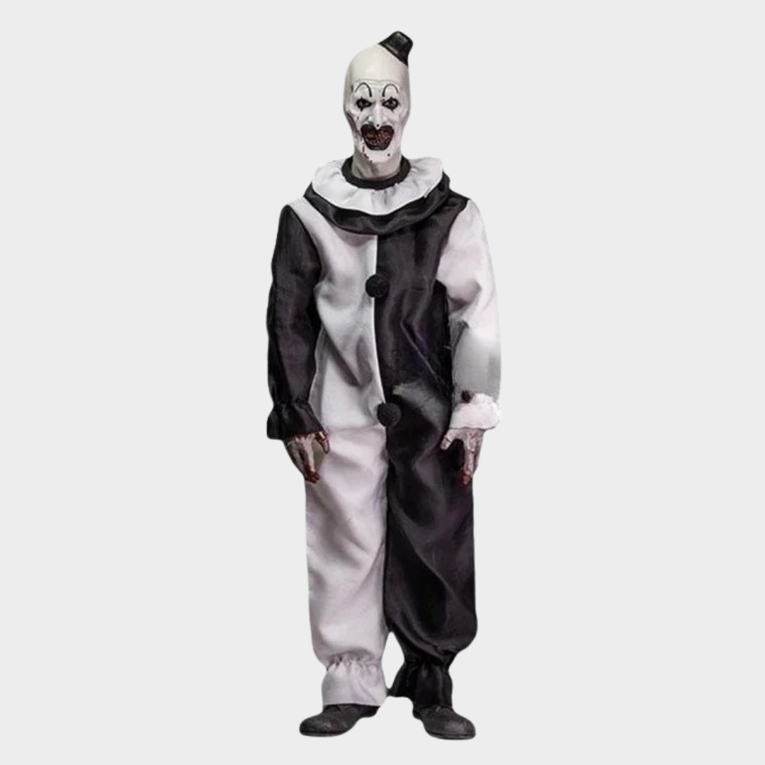 Art the Clown Halloween Costume – Unisex Horror Cosplay Jumpsuit with Mask Options – Terrifier Movie Character Outfit for Adults & Kids