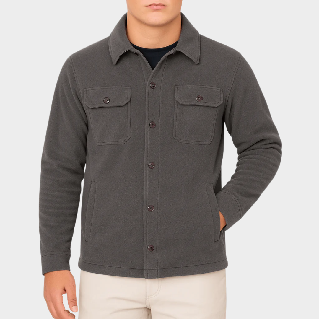Men’s Tailored Jacket – Classic Everyday Outerwear with Turn-Down Collar and Sleek Fit – Breathable Fabric – Multiple Colours