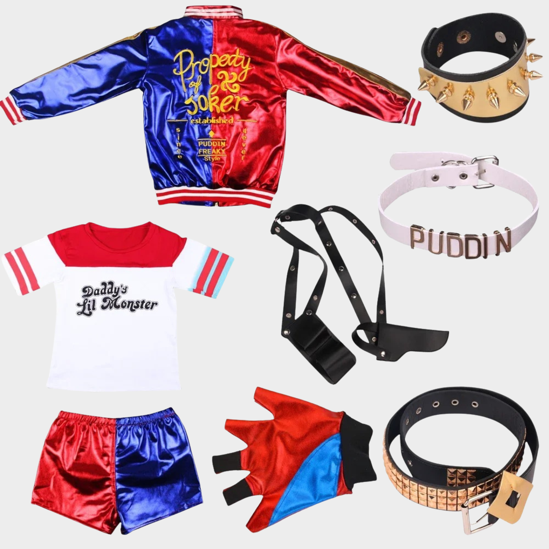 Women Anime Cosplay Costume Set – Halloween Outfit with T-Shirt Jacket and Accessories – Multi-Piece Cosplay Options for Adults & Kids