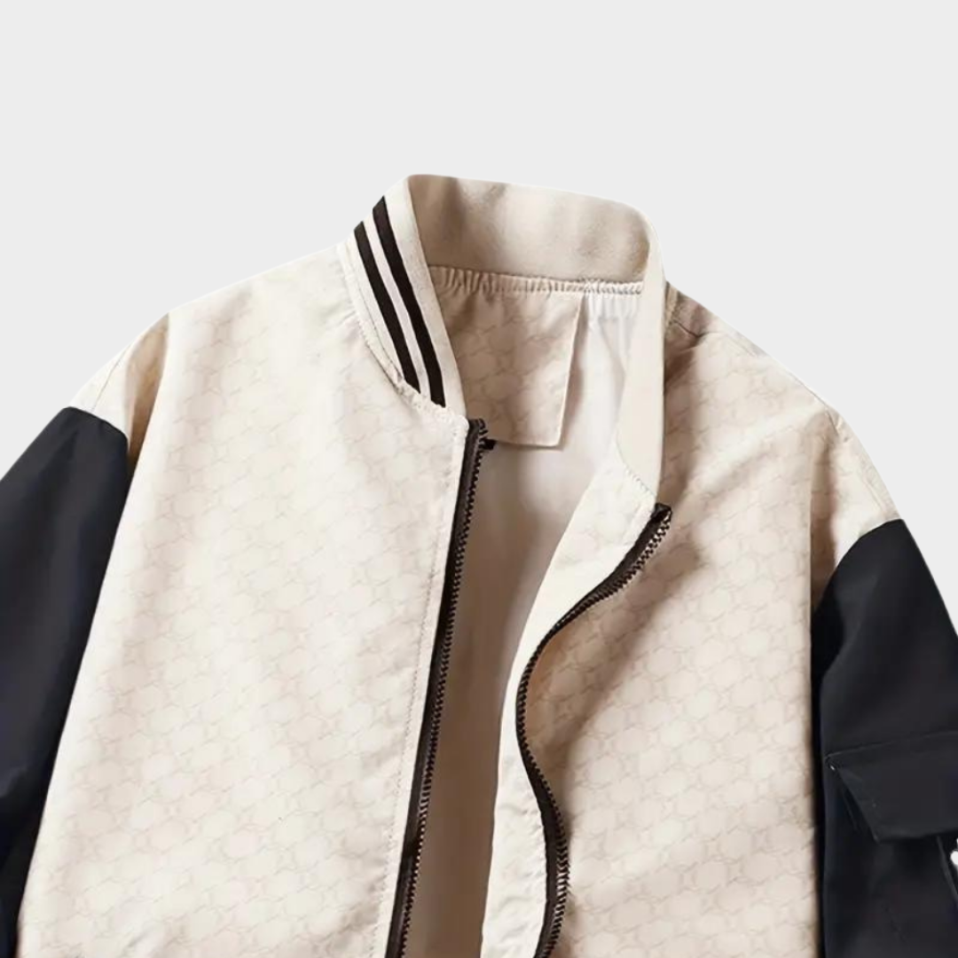 Men's Slim Fit Baseball Jacket – Casual Windproof Bomber Coat – High-Quality Stitching – Multiple Colours