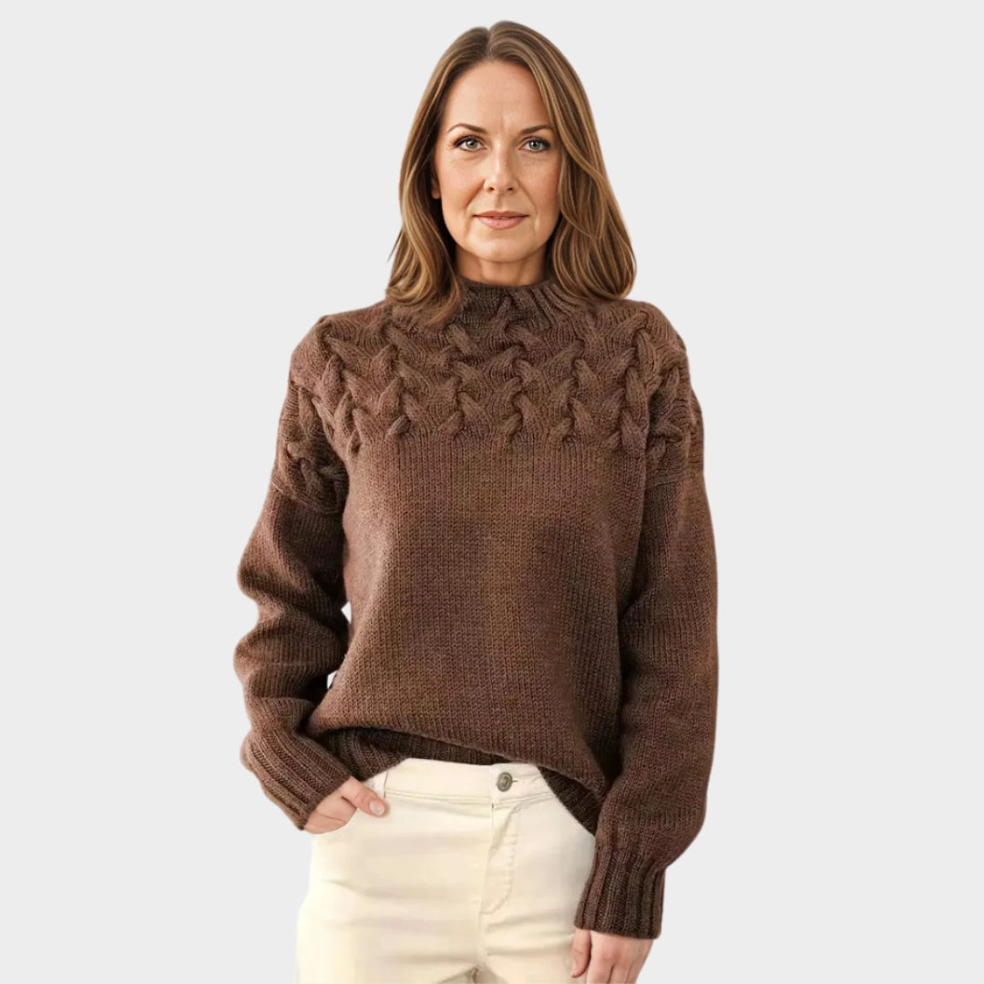 Thick Women’s Turtleneck Sweater Oversized Knit Jumper Relaxed Fit - Red, Dark Pink, Pink, and More