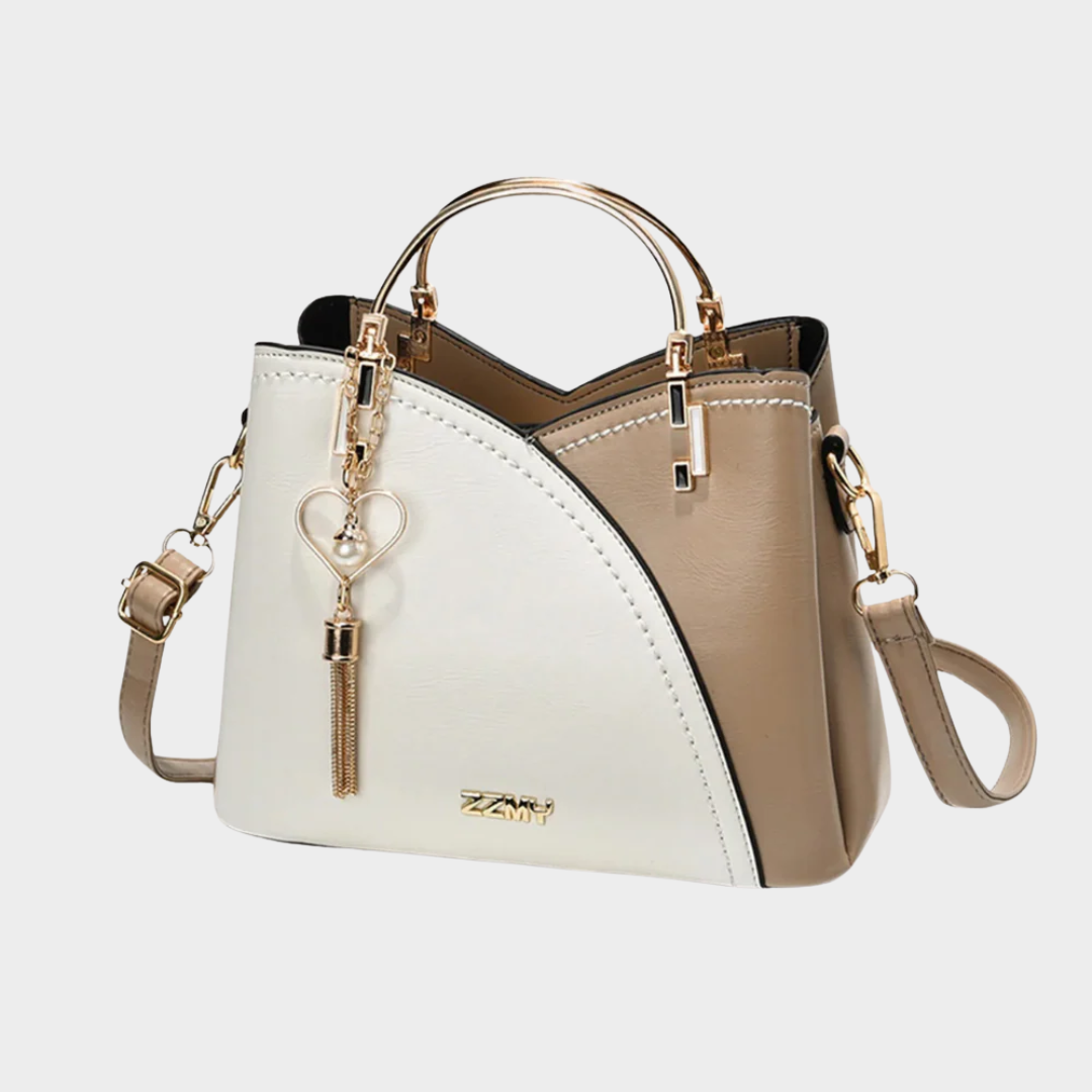 Women's Patchwork Handbag – PU Leather Shoulder and Messenger Bag with Elegant Design for Office or Casual Wear – Multiple Colours