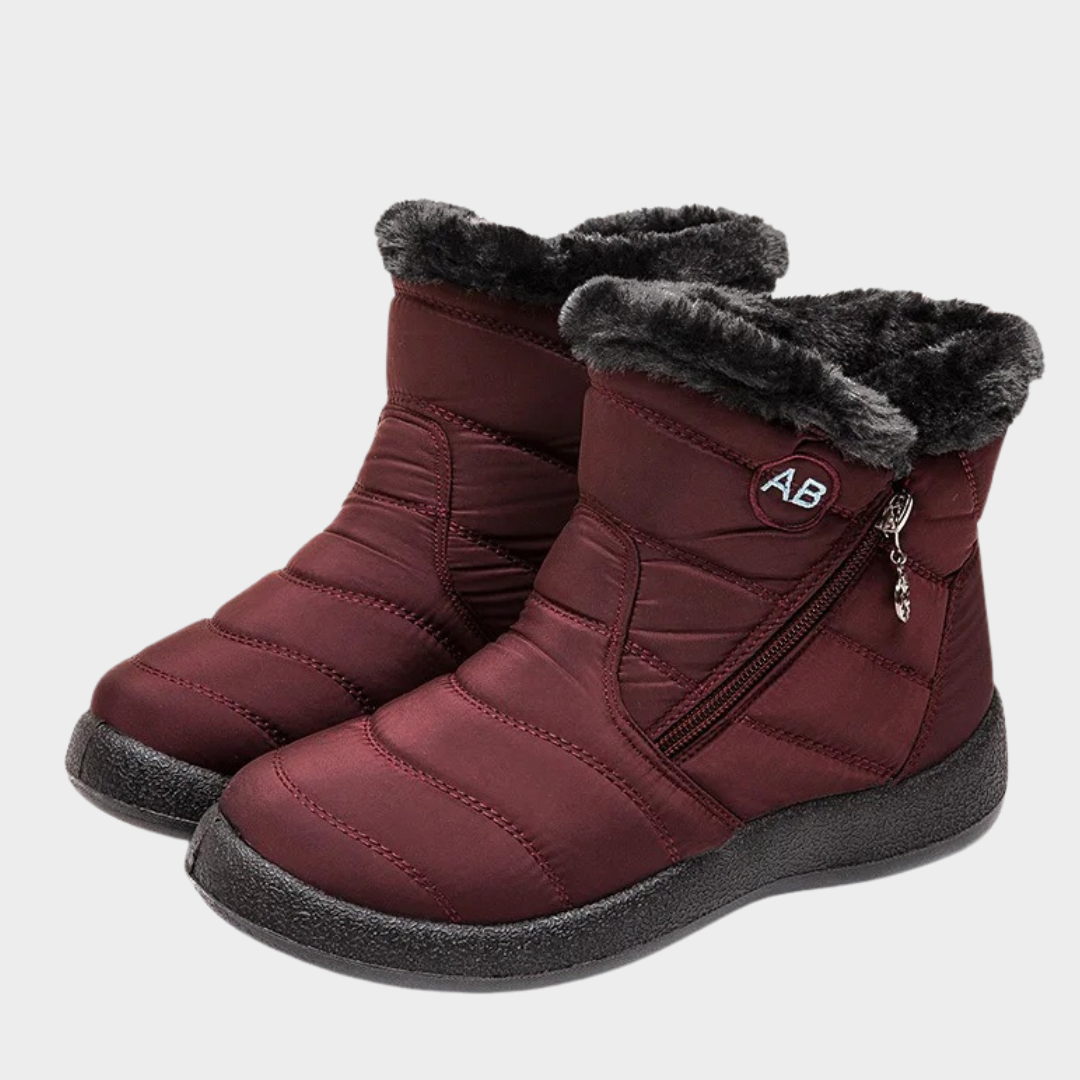 Women’s Snow Boots – Waterproof Winter Ankle Boots with Soft Fur Lining – Comfortable Zipper Design – Anti Slip Sole – Multiple Colours