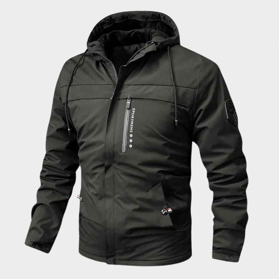 Men’s Hooded Cotton Jacket – Thickened Fleece Lined Casual Anti-Cold Work Coat – Multiple Colours