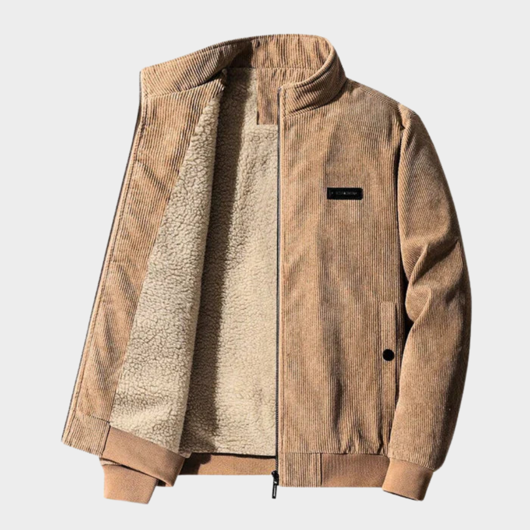 Men’s Corduroy Jacket – Warm Lamb Wool Lining – Classic Fit – Thick & Comfortable – Multiple Colours