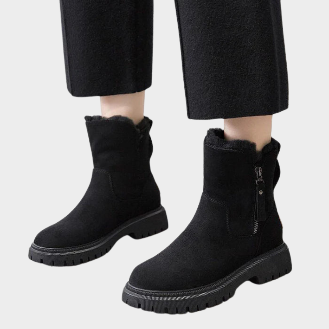 Women's Snow Boots – Mid-Top Design – Plush Lining – Warm & Comfortable – Non-Slip Sole – Multiple Colours