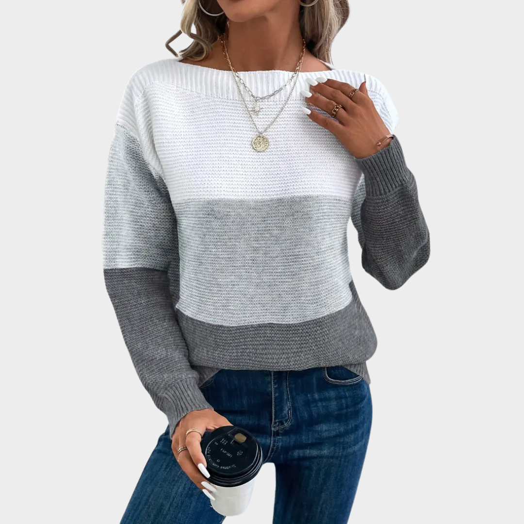 Women's Patchwork Knitted Sweater – Loose Fit – Soft & Warm – Thickened Casual Jumper – Stylish & Comfortable – Multiple Colours