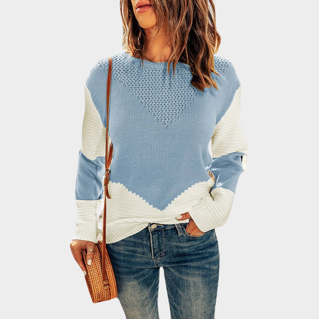 Women's Plush Knit Pullover – Crewneck – Soft & Comfortable – Long Sleeve – Casual Fit – Multiple Colours