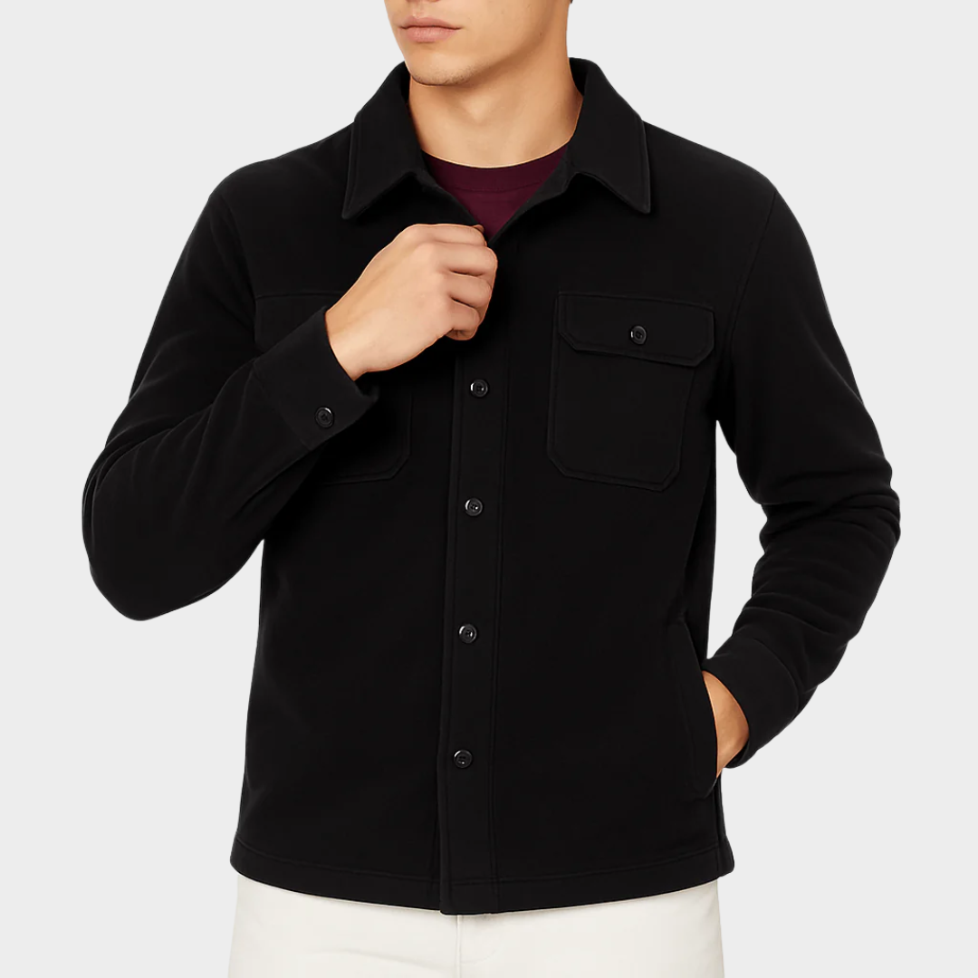 Men’s Tailored Jacket – Classic Everyday Outerwear with Turn-Down Collar and Sleek Fit – Breathable Fabric – Multiple Colours