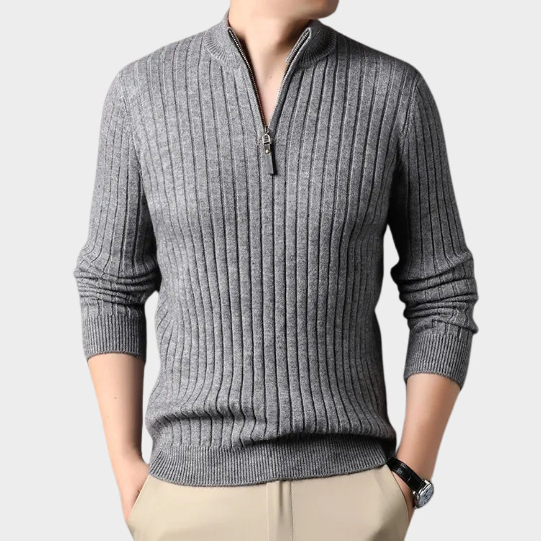 Winter Men's Slim Fit Turtleneck Sweater – Casual Knitted Tops in Beige, Black, and More