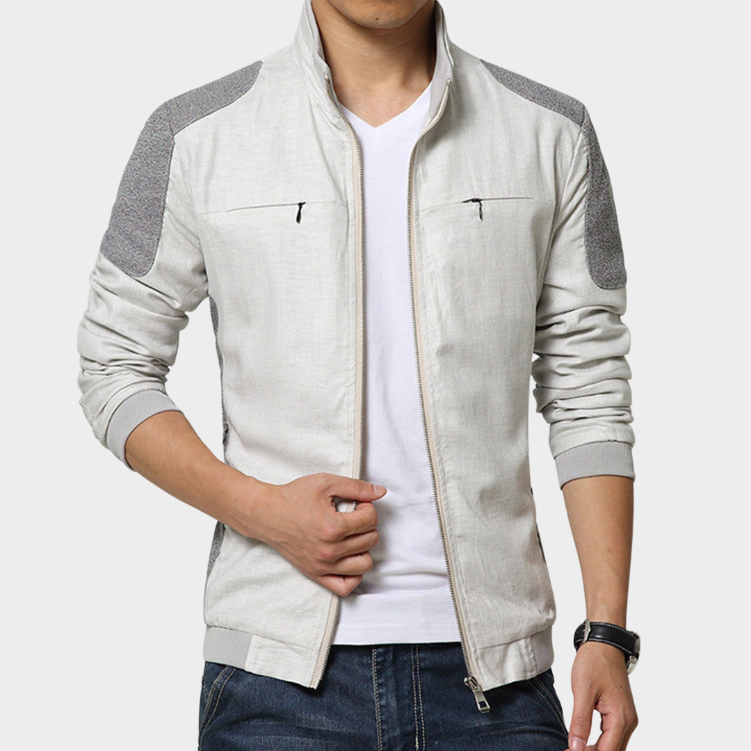 Men's Lightweight Jacket - Breathable Fabric - Casual Fit - Water-Resistant - Multiple Colours