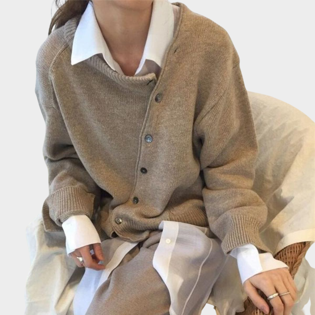 Women's Knitted Sweater – Music Print – Long Sleeve – O-Neck – Irregular Hem – Casual & Stylish – Multiple Colours