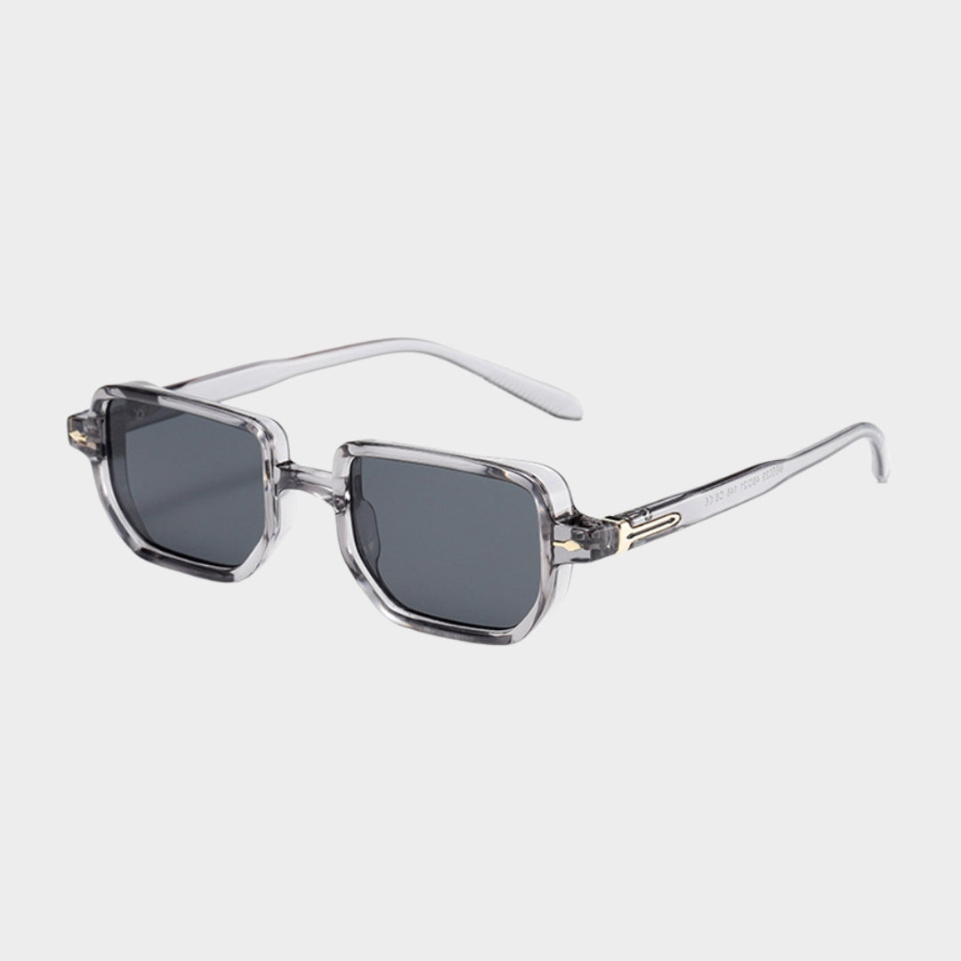 Retro Rectangular Rivets Men Punk Gradient Sunglasses - UV400 Shades in Multiple Colors