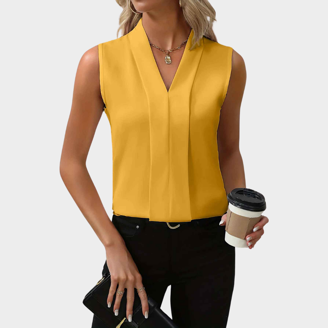 Women's Long Sleeve Blouse - Elegant Button-Up Casual Shirt - Lightweight Fabric - Multiple Colours