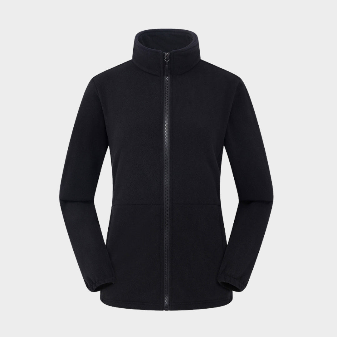Lightweight Women’s Full-Zip Polar Fleece Jacket – Outdoor Recreation Coat, Multiple Colors