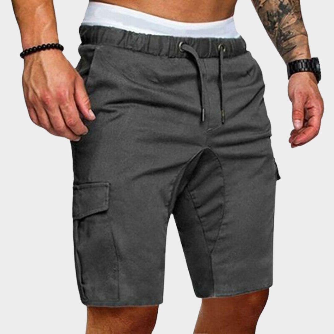 Men - Cargo Shorts - Stretch Fabric - Multiple Pockets - Adjustable Waist - Multiple Colours