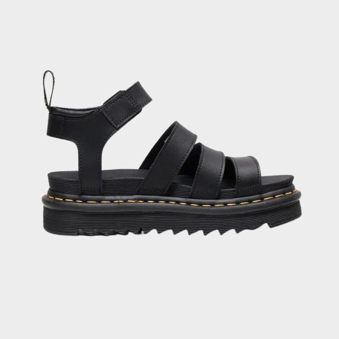 Women Sandals – Thick Sole PU Casual Roman Shoes with Round Head and Buckle Strap – Comfortable Slip-On Summer Footwear – Multiple Colours