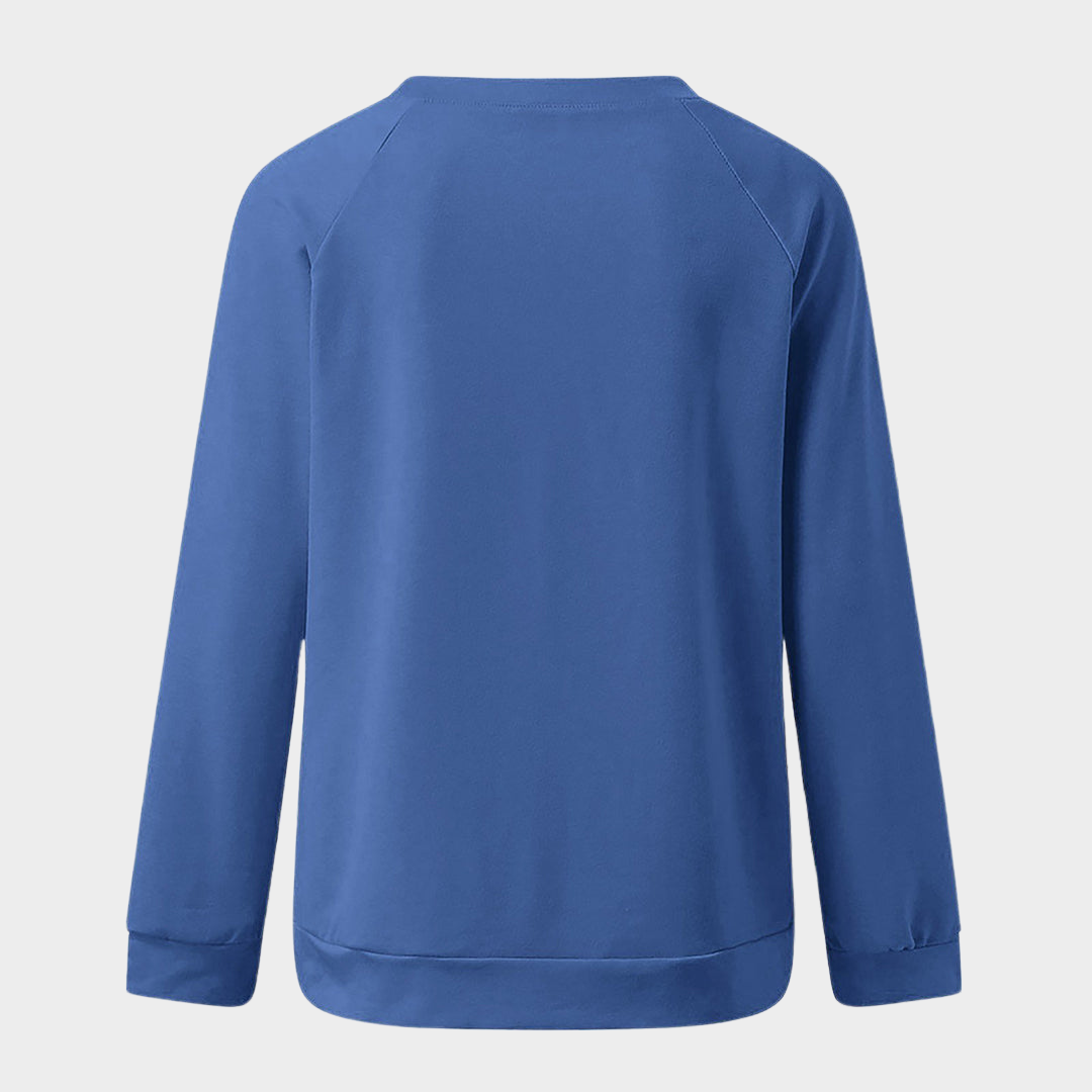 Women's 3D Print Sweatshirt - Crew Neck - Long Sleeve - Casual Fit - Multiple Colours