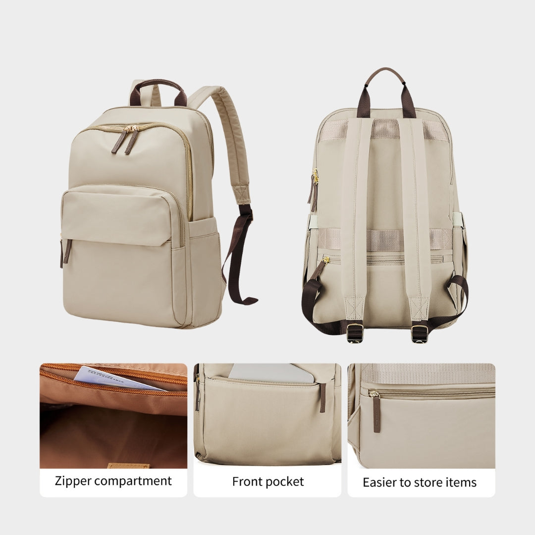 Large Capacity Women’s Backpack - Travel, Laptop, Teacher, and School Backpack in Pink, Khaki, and More