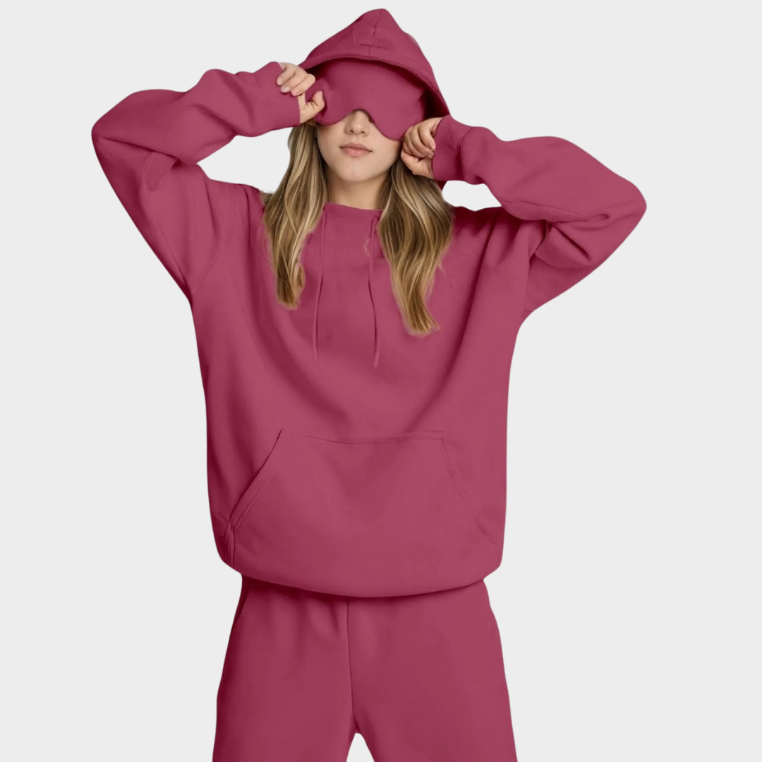 Women’s Hooded Sweatshirt – Casual Pullover with Built In Eye Mask – Long Sleeve Sports Hoodie with Pocket – Multiple Colours