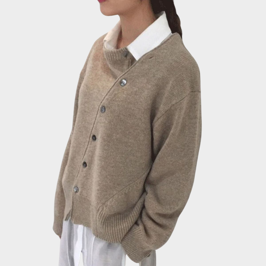 Women's Knitted Sweater – Music Print – Long Sleeve – O-Neck – Irregular Hem – Casual & Stylish – Multiple Colours