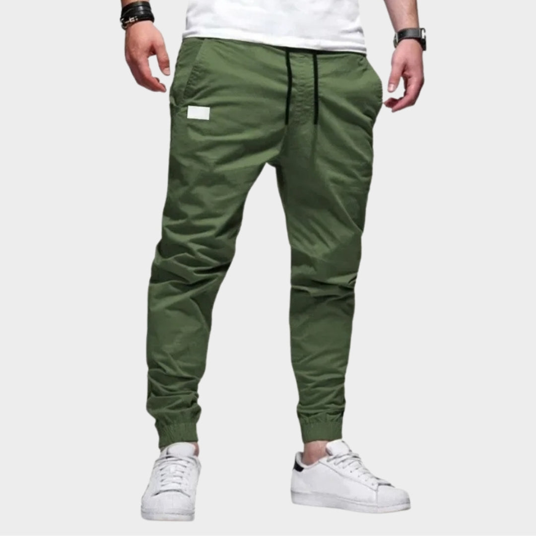 New Men’s Casual Sports Pants - Jogger Cargo Harem Sweatpants with Multi-Pockets in Black, Green, Khaki